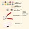100 Sets Metal Snaps Buttons with Fastener Pliers Press Tool Kit Perfect for DIY Crafts Clothes Hats and Sewing, Snap Button Fasteners Kit for Clothing Sewing (9.5mm / 400 PCS)
